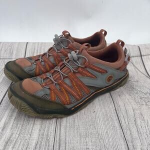Timberland Orange Gray Mesh Light Outdoor Performance Hiking Sneakers Men’s 8M